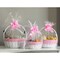 Vintiquewise White Round Willow Gift Basket, with Pink and White Gingham Liner and Handles, Set of 3 QI004550PK.3 - alternate 5
